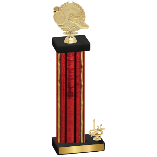 Accented Single Red Glacier First Place Running Trophy