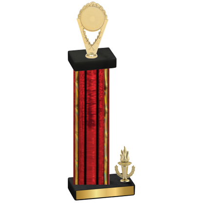 Accented Single Red Glacier Victory Insert Trophy