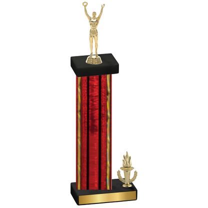 Accented Single Red Glacier Victory Victory Trophy