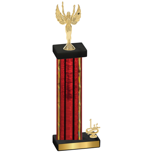 Accented Single Red Glacier First Place Victory Trophy