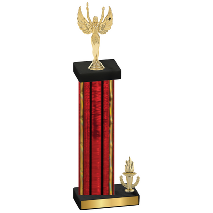 Accented Single Red Glacier Victory Victory Trophy