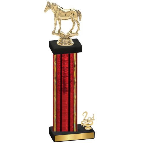 Accented Single Red Glacier Second Place Horses Trophy