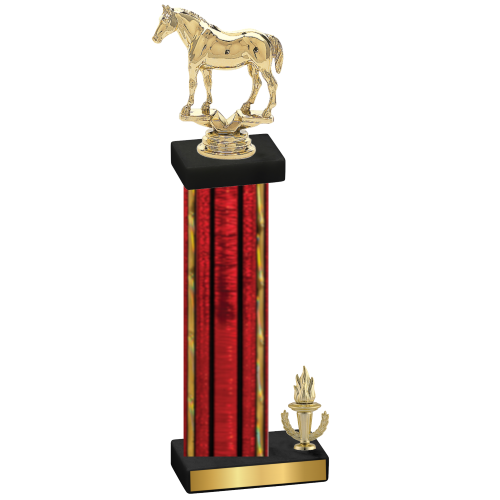 Accented Single Red Glacier Victory Horses Trophy