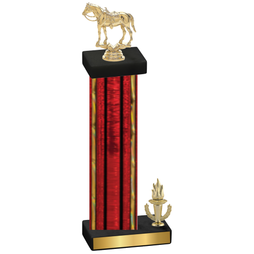 Accented Single Red Glacier Victory Horses Trophy