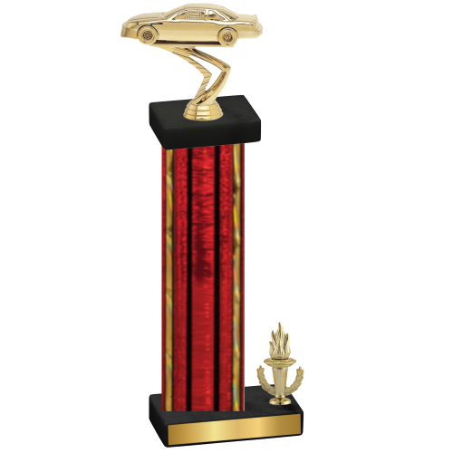 Accented Single Red Glacier Victory Cars Trophy
