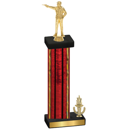 Accented Single Red Glacier Victory Shooter Trophy