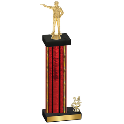 Accented Single Red Glacier Year Shooter Trophy