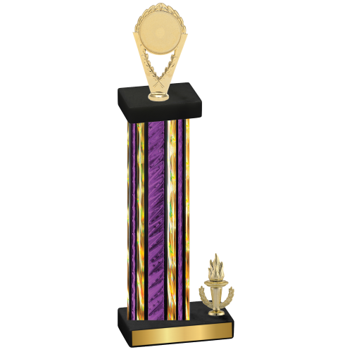 Accented Single Purple Glacier Victory Insert Trophy