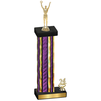 Accented Single Purple Glacier Year Victory Trophy