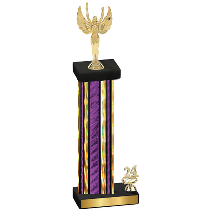 Accented Single Purple Glacier Year Victory Trophy