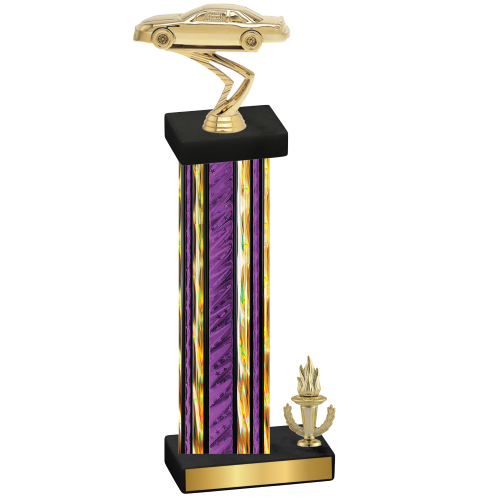 Accented Single Purple Glacier Victory Cars Trophy