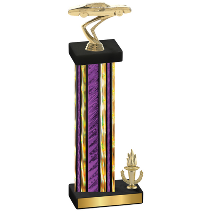 Accented Single Purple Glacier Victory Cars Trophy