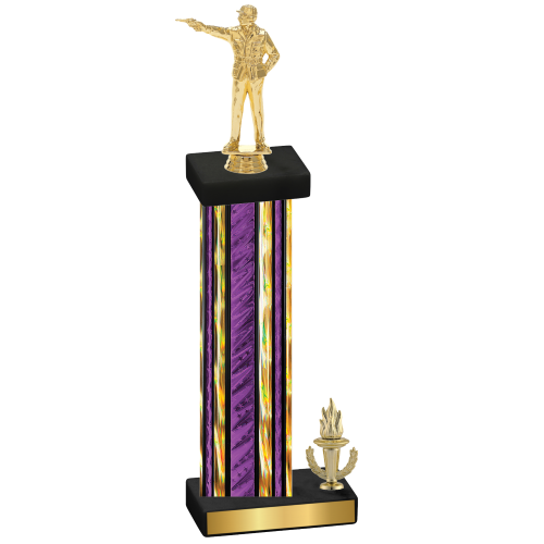 Accented Single Purple Glacier Victory Shooter Trophy