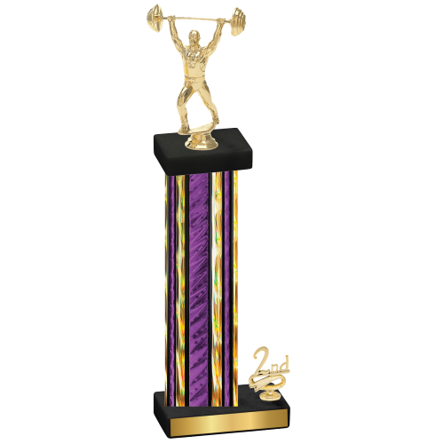 Accented Single Purple Glacier Second Place Weights Trophy