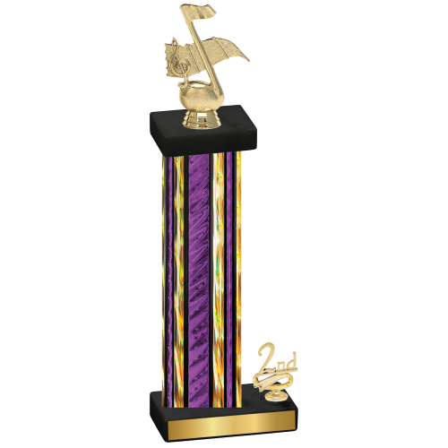 Accented Single Purple Glacier Second Place Music Trophy
