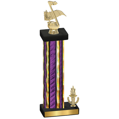 Accented Single Purple Glacier Victory Music Trophy