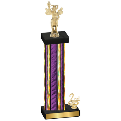 Accented Single Purple Glacier Second Place Academics Trophy