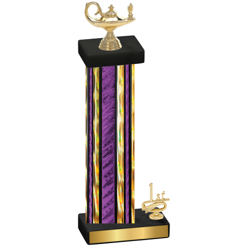 Accented Single Purple Glacier First Place Academics Trophy