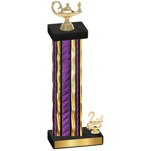 Accented Single Purple Glacier Second Place Academics Trophy