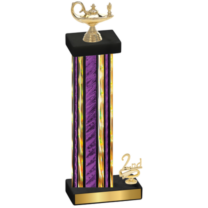 Accented Single Purple Glacier Second Place Academics Trophy
