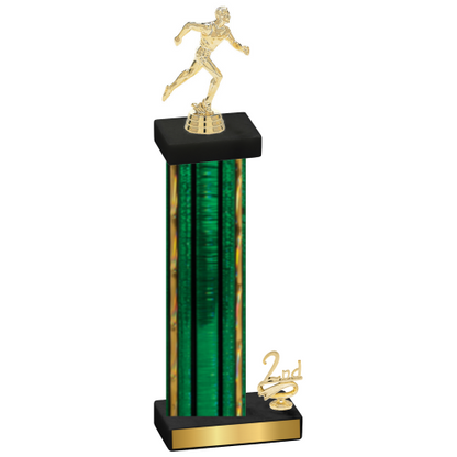 Accented Single Green Glacier Second Place Running Trophy