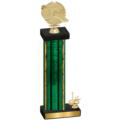 Accented Single Green Glacier First Place Running Trophy