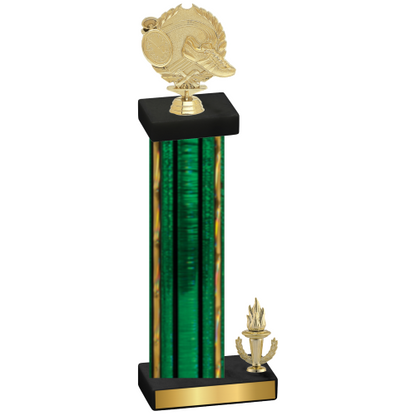 Accented Single Green Glacier Victory Running Trophy