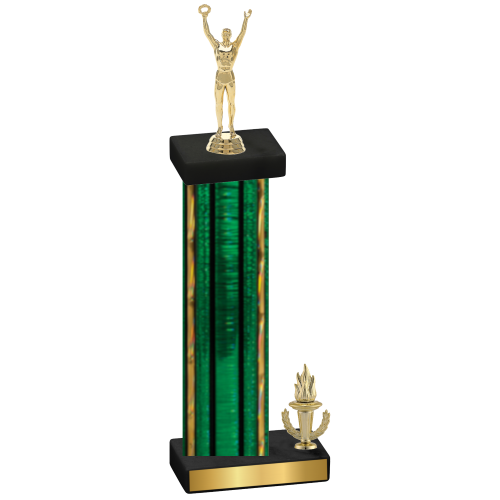 Accented Single Green Glacier Victory Victory Trophy
