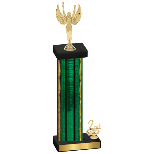 Accented Single Green Glacier Second Place Victory Trophy