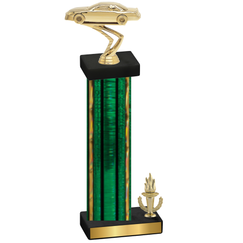 Accented Single Green Glacier Victory Cars Trophy