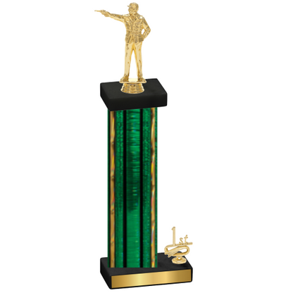 Accented Single Green Glacier First Place Shooter Trophy