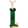 Accented Single Green Glacier Second Place Weights Trophy