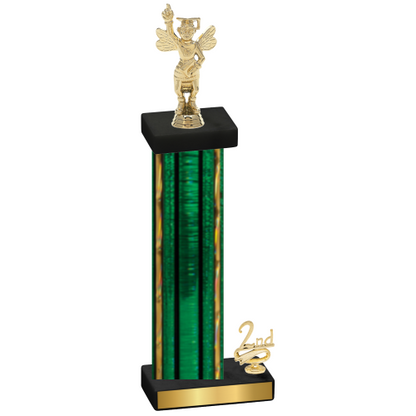 Accented Single Green Glacier Second Place Academics Trophy