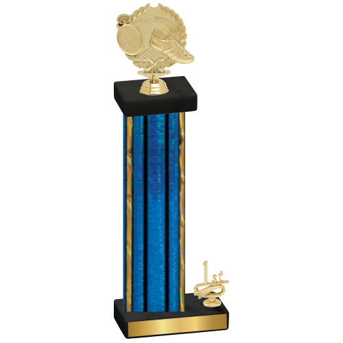 Accented Single Blue Glacier First Place Running Trophy