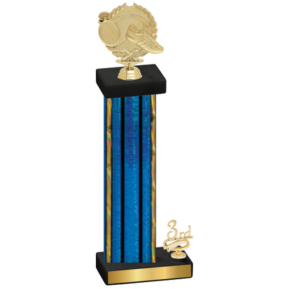 Accented Single Blue Glacier Third Place Running Trophy