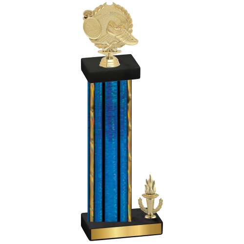 Accented Single Blue Glacier Victory Running Trophy