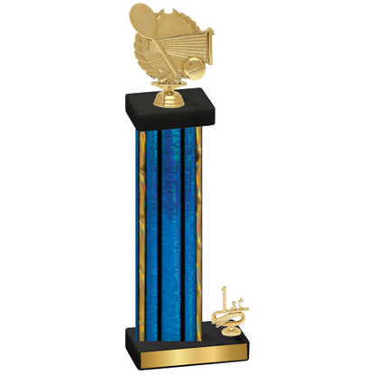 Accented Single Blue Glacier First Place Tennis Trophy