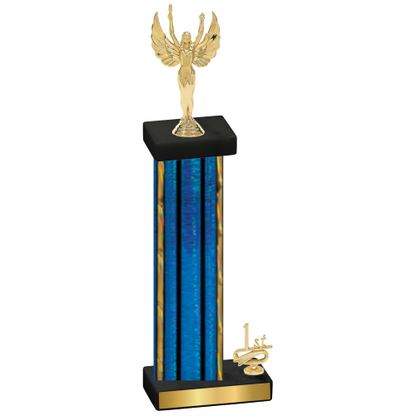 Accented Single Blue Glacier First Place Victory Trophy