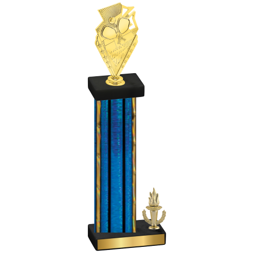 Accented Single Blue Glacier Victory Pickleball Trophy