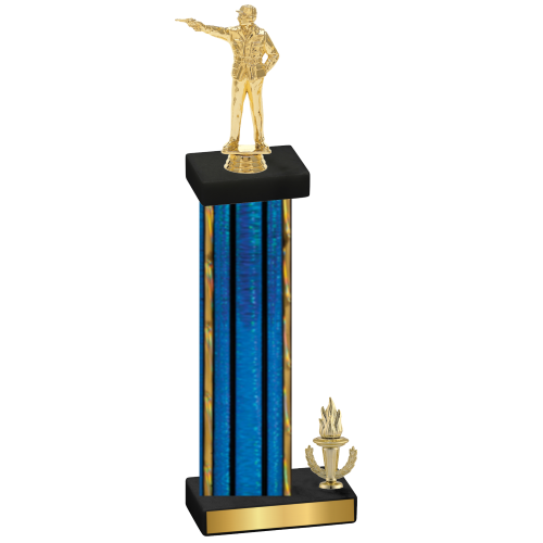 Accented Single Blue Glacier Victory Shooter Trophy