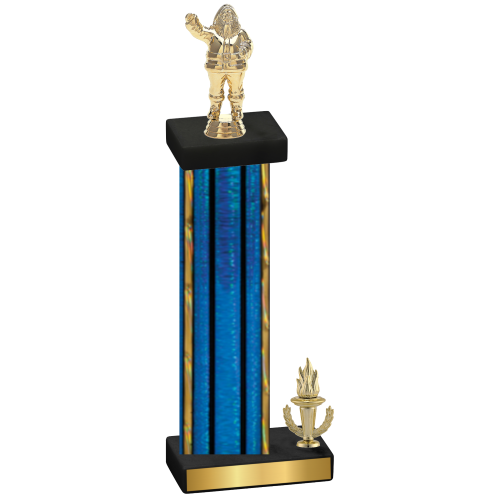 Accented Single Blue Glacier Victory Holiday Trophy