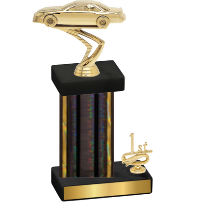 Accented Single Black Glacier First Place Cars Trophy