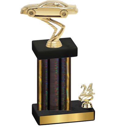 Accented Single Black Glacier Year Cars Trophy