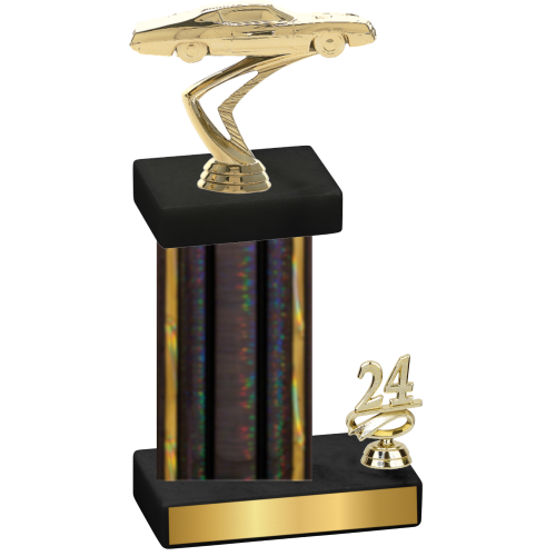 Accented Single Black Glacier Year Cars Trophy