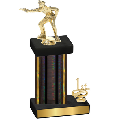 Accented Single Black Glacier First Place Shooter Trophy