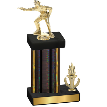 Accented Single Black Glacier Victory Shooter Trophy