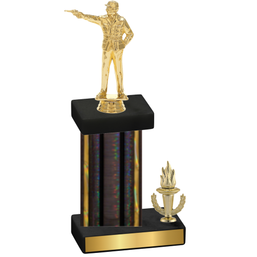 Accented Single Black Glacier Victory Shooter Trophy