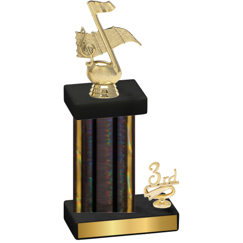 Accented Single Black Glacier Third Place Music Trophy