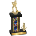 Accented Single Flag USA Victory Hockey Trophy