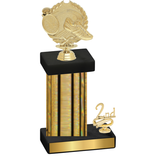 Accented Single Gold Glacier Second Place Running Trophy